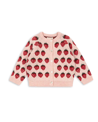 Konges Sløjd Belou Knit Cardigan - Strawberry