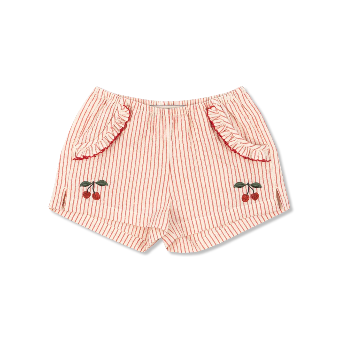 Konges Sløjd Ellie Frill Shorts GOTS - Amour Stripe