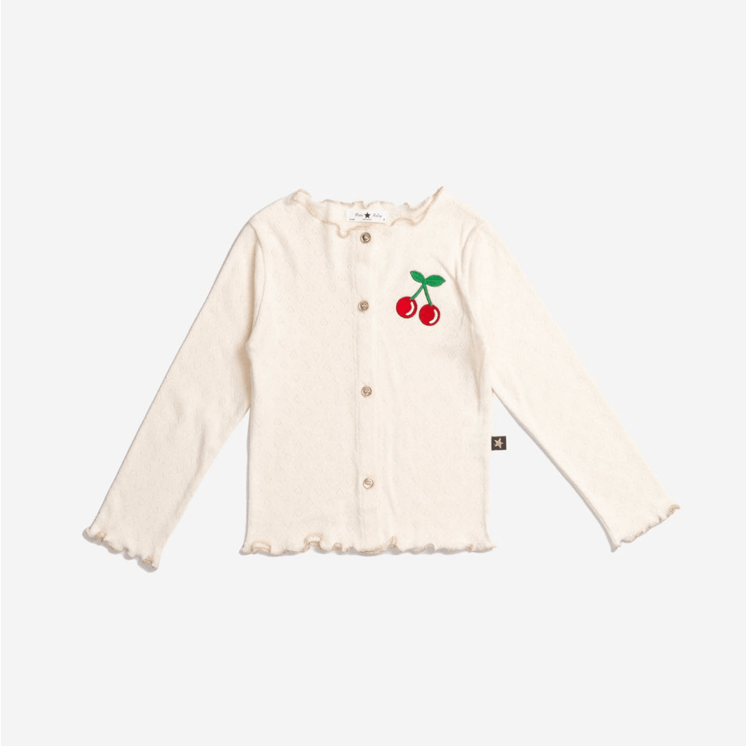 Petite Hailey Ava Cherry Cardigan - Ivory Petite Hailey