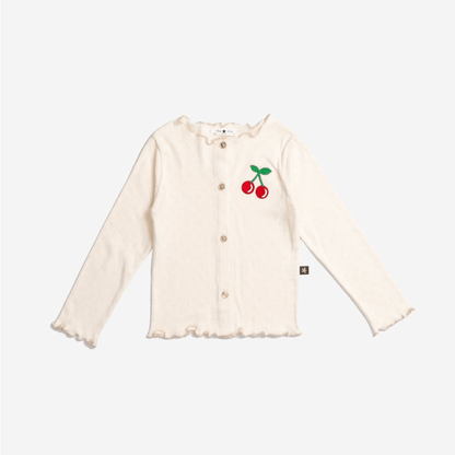 Petite Hailey Ava Cherry Cardigan - Ivory Petite Hailey