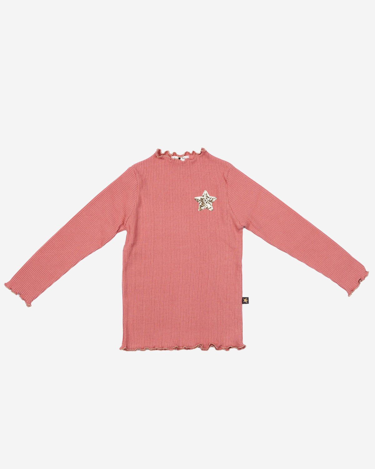 Petite Hailey Ribbed Star Patched Top Petite Hailey