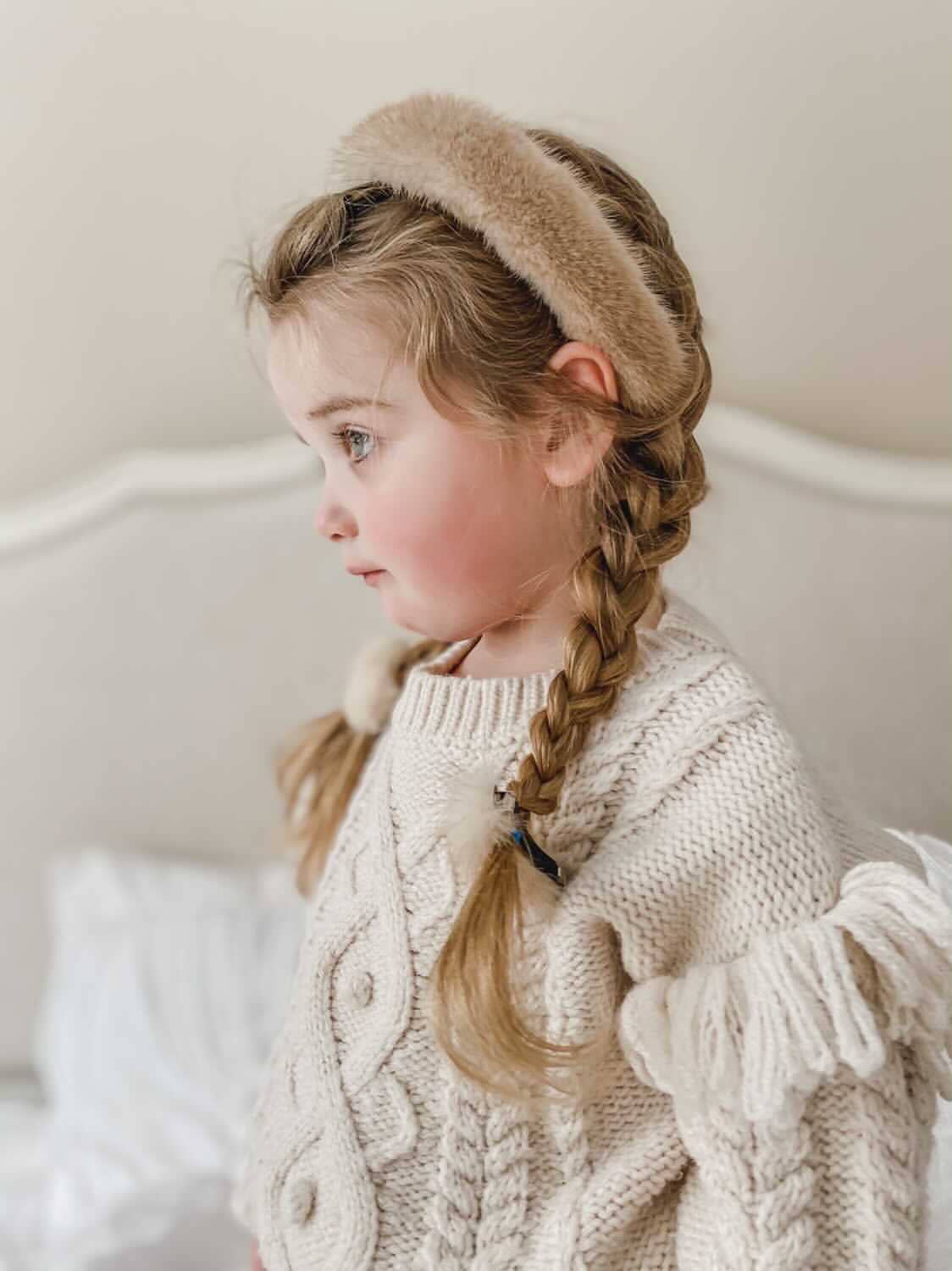 Petite Maison Kids - Beige Mink Headband Petite Maison Kids