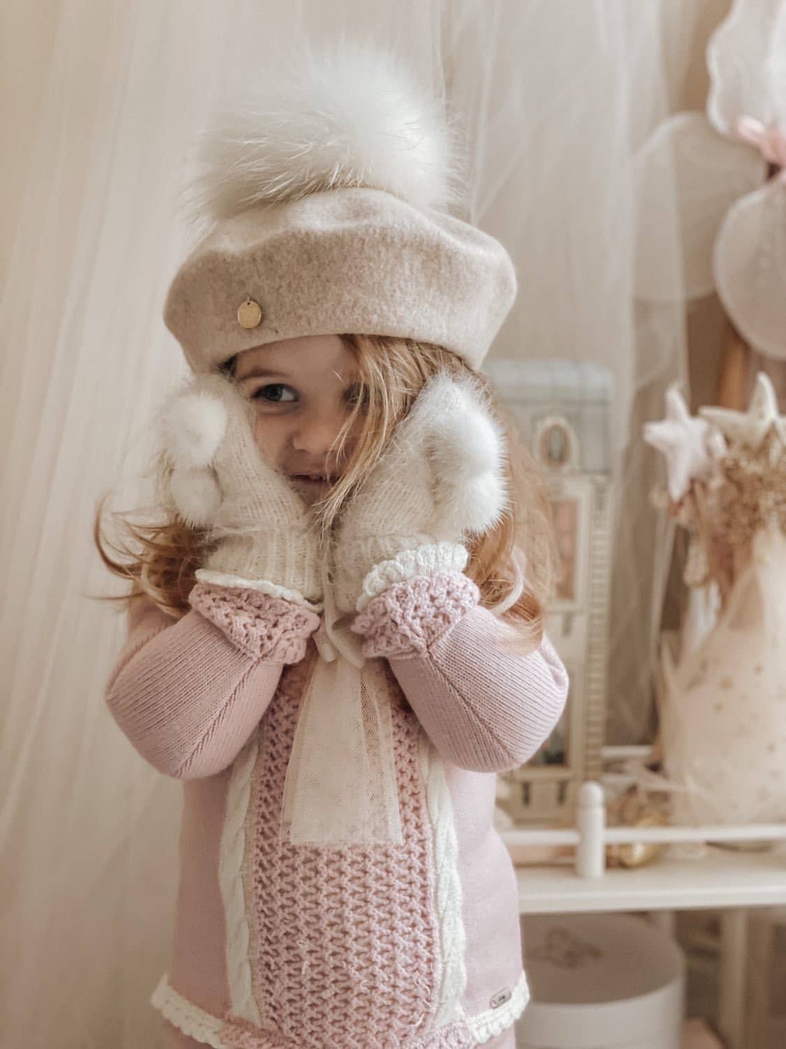 Petite Maison Kids - Cream Wool Beret Petite Maison Kids