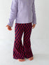 Pippi+Lotta Flower Flare Heart Printed Pants Red Pippi+Lotta