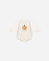 Quincy Mae Crewneck Bubble Romper || Pumpkin Quincy Mae New