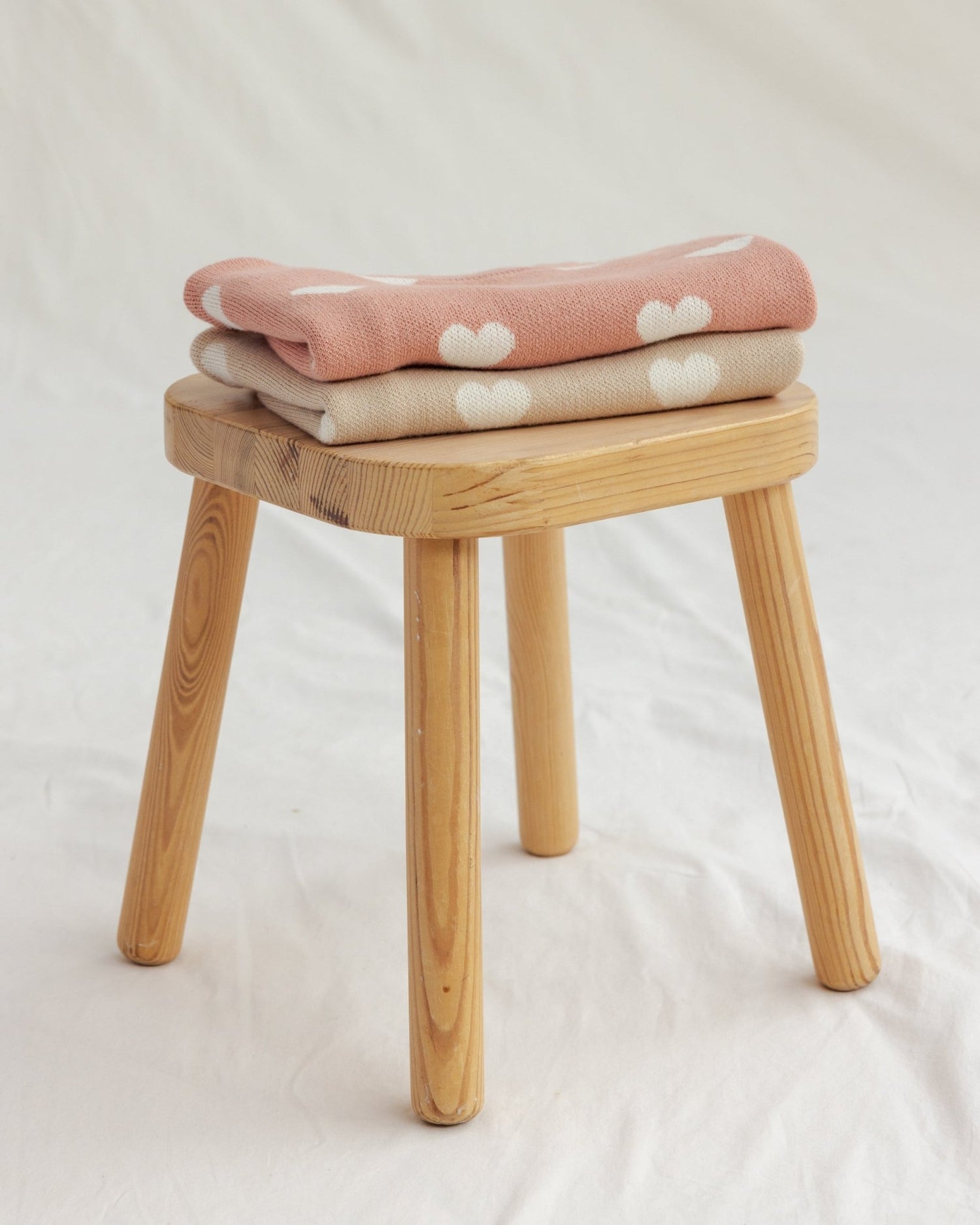 Quincy Mae Heart Knit Sweater Pink Quincy Mae