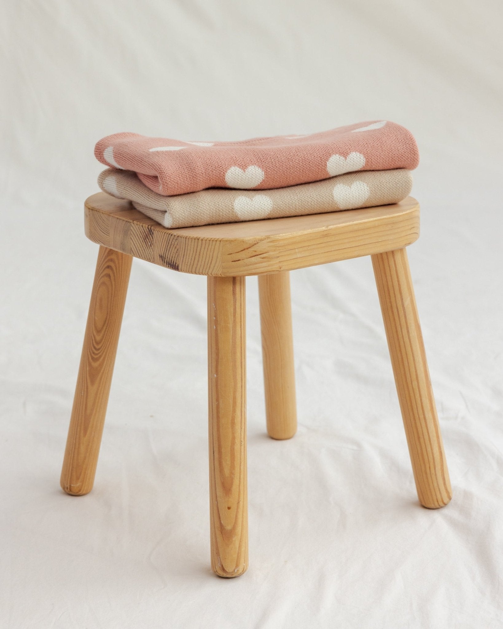 Quincy Mae Heart Knit Sweater Pink Quincy Mae