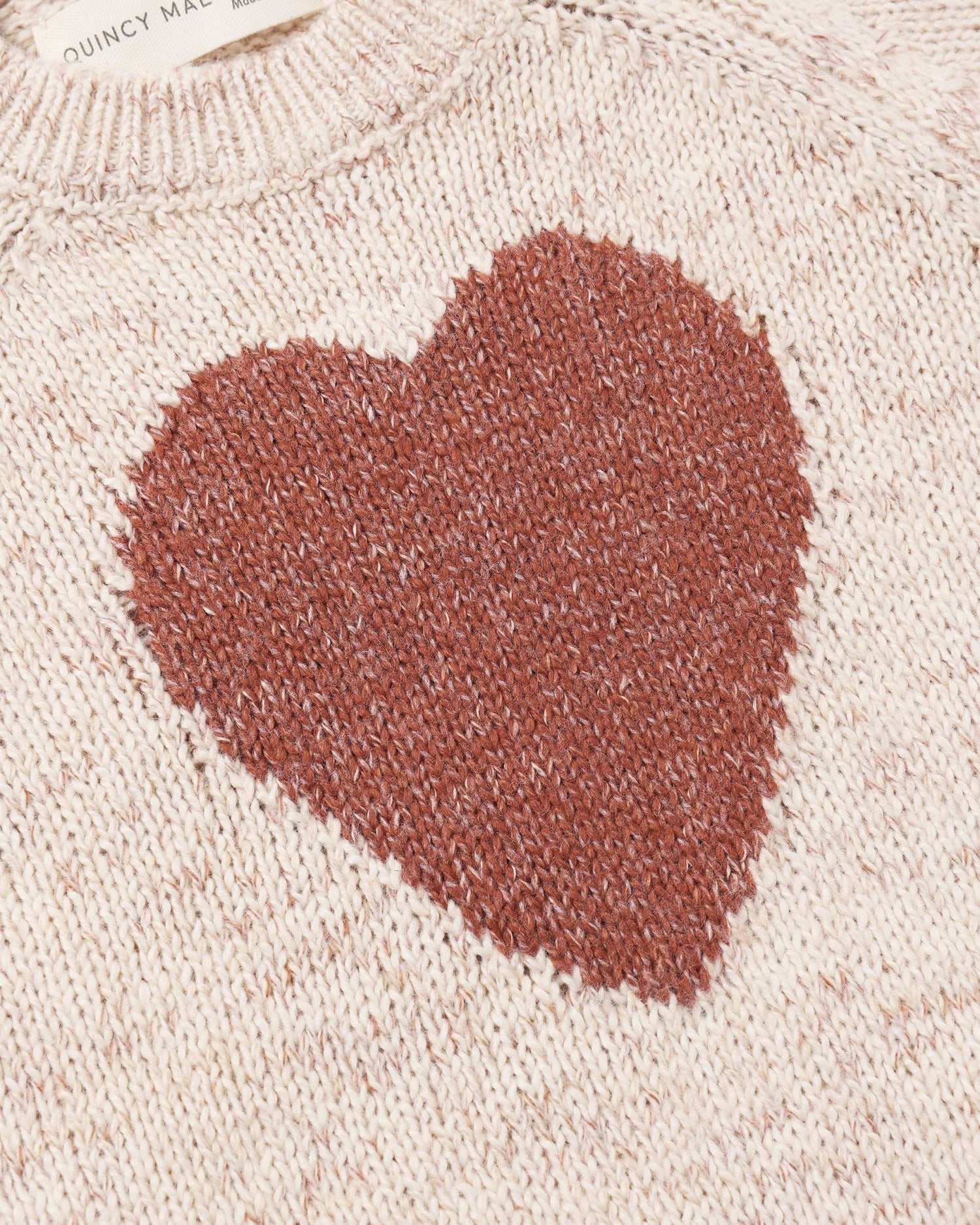 Quincy Mae Knit Sweater Red Heart Quincy Mae