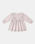 Quincy Mae Long Sleeve Ruffle V Dress || Lilac Ditsy Quincy Mae