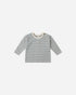 Quincy Mae Long Sleeve Tee || Ocean Micro Stripe Quincy Mae