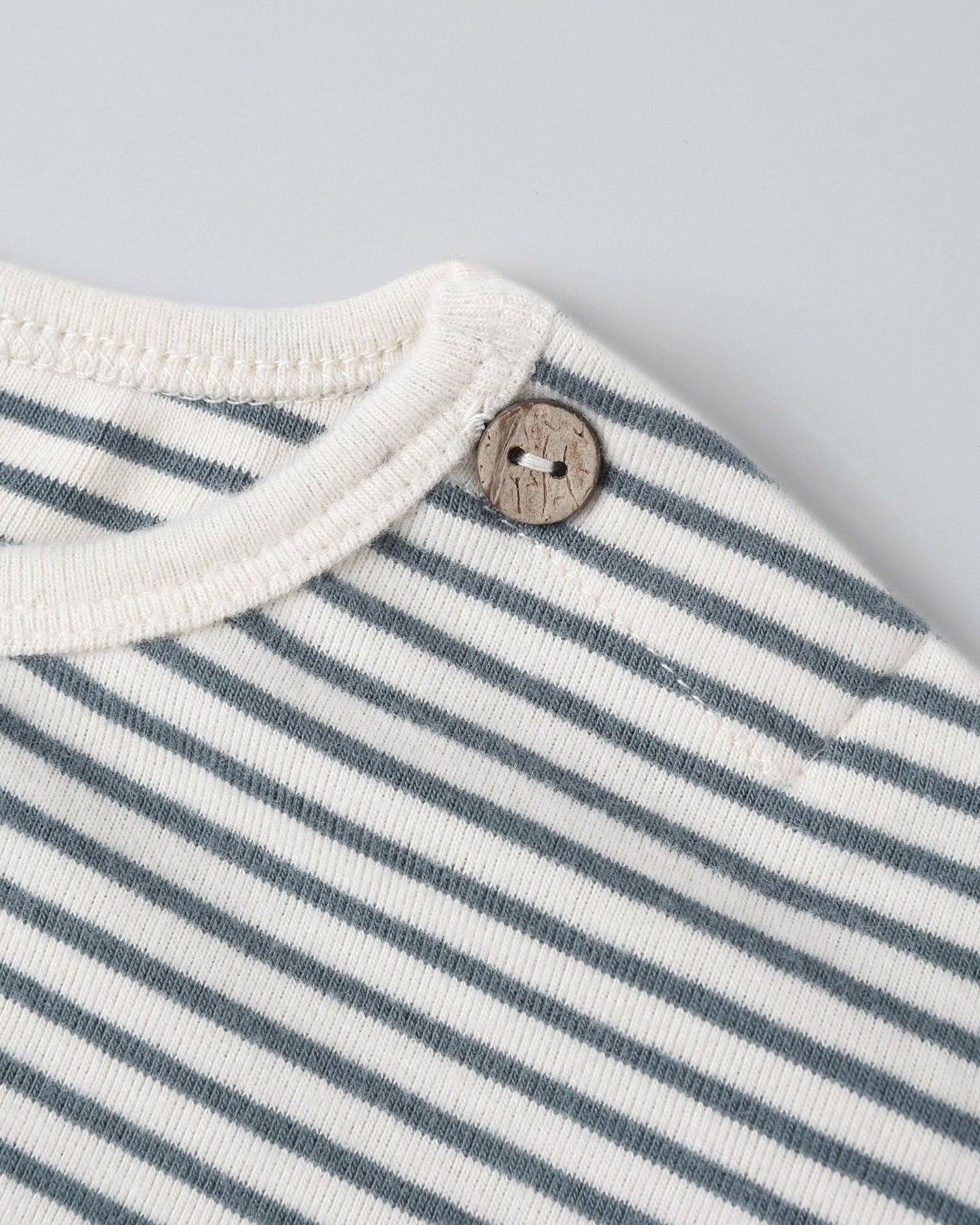 Quincy Mae Long Sleeve Tee || Ocean Micro Stripe Quincy Mae