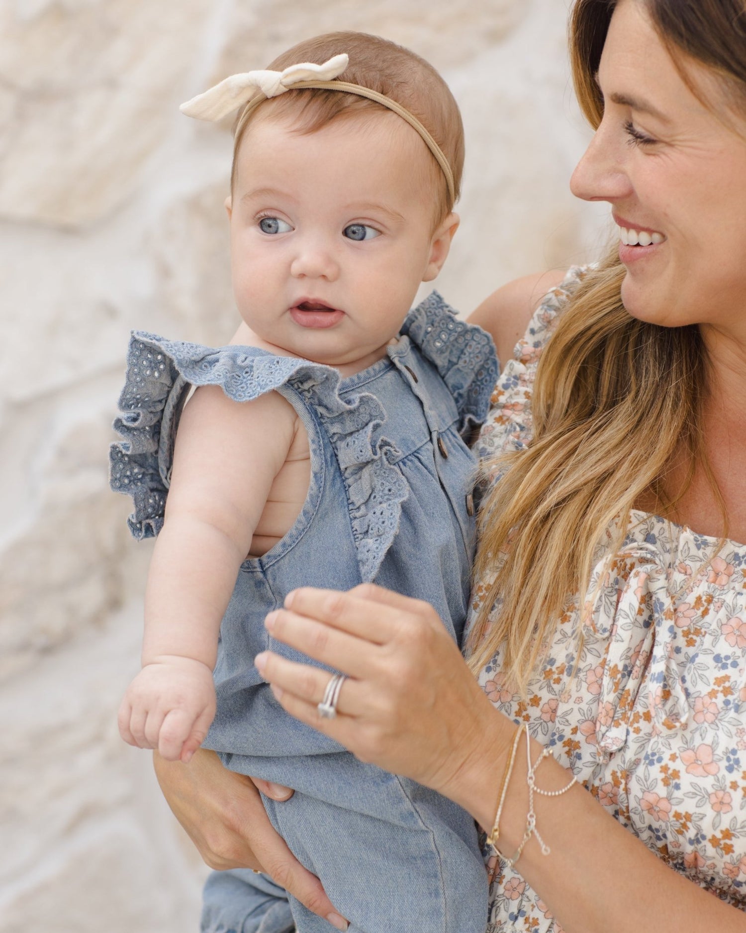 Quincy Mae Nova Romper Lightweight Denim Quincy Mae