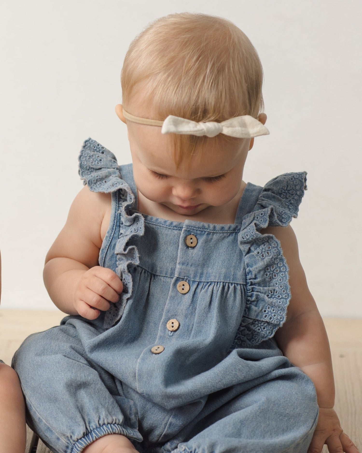 Quincy Mae Nova Romper Lightweight Denim Quincy Mae