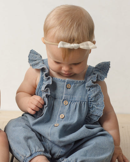 Quincy Mae Nova Romper Lightweight Denim Quincy Mae