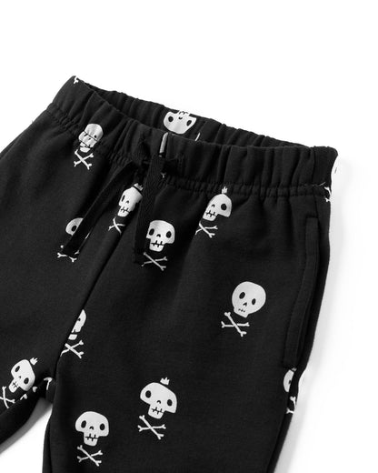 Quincy Mae Relaxed Fleece Sweatpant || Crossbones Quincy Mae New