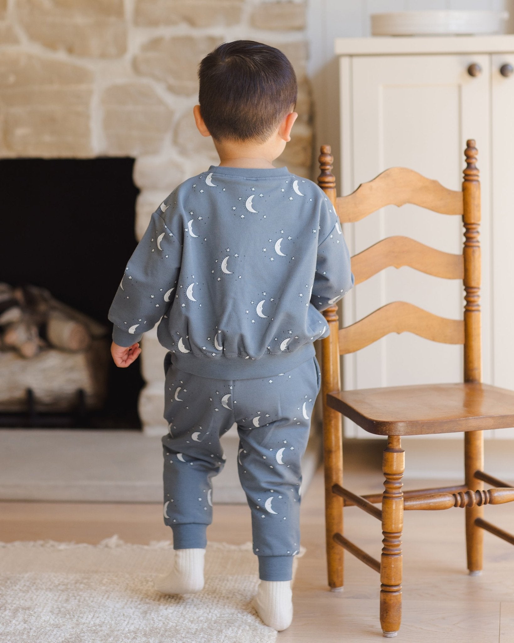 Quincy Mae Relaxed Fleece Sweatshirt || Silver Moons Quincy Mae