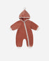 Quincy Mae Velour Zip Jumpsuit || Cranberry Quincy Mae