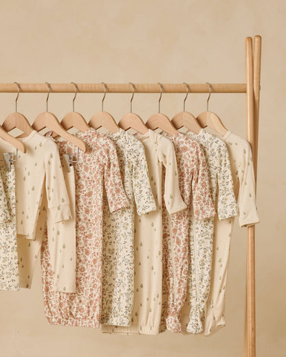 Quincy MaeBamboo Baby Gown + Hat Set || Trees Quincy Mae