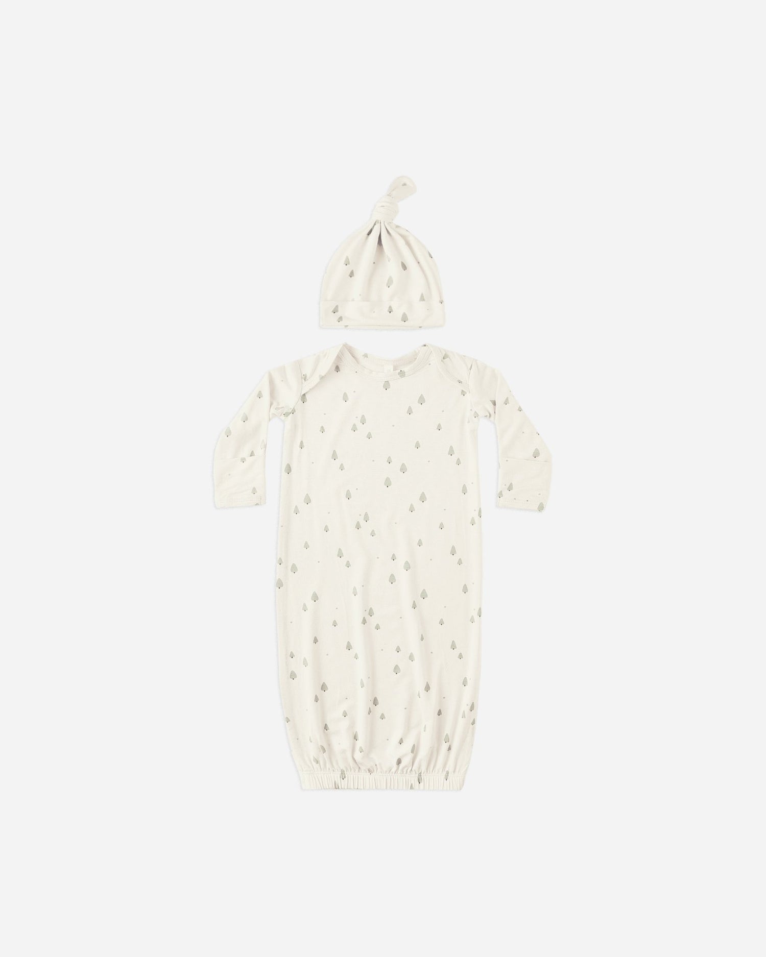 Quincy MaeBamboo Baby Gown + Hat Set || Trees Quincy Mae