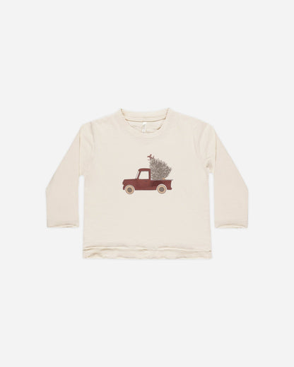 Rylee + Cru Raw Edge Long Sleeve Tee || Truck Rylee + Cru