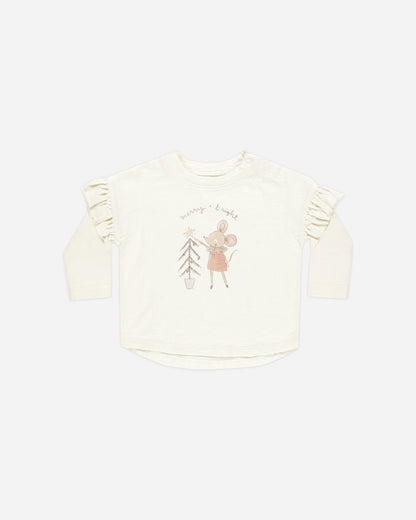 Rylee + Cru Ruffle Long Sleeve Tee || Mouse Rylee + Cru