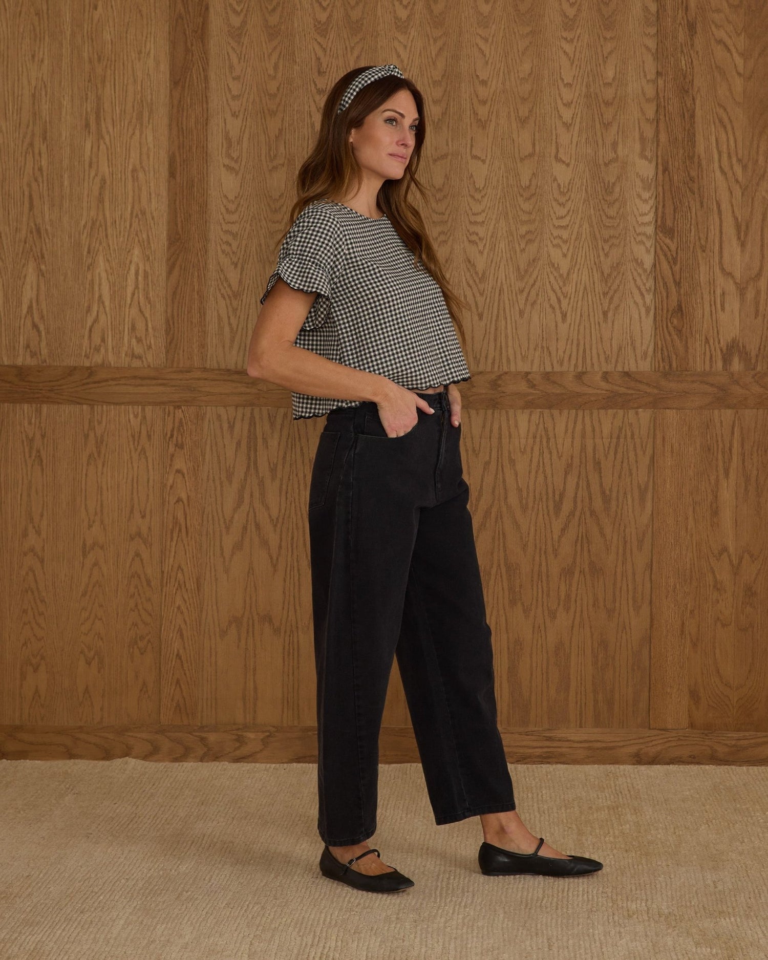 Rylee + Cru Barrel Denim | Washed Black Rylee + Cru