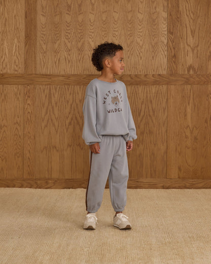 Rylee + Cru Relaxed Jogger || Dusty Blue Rylee + Cru