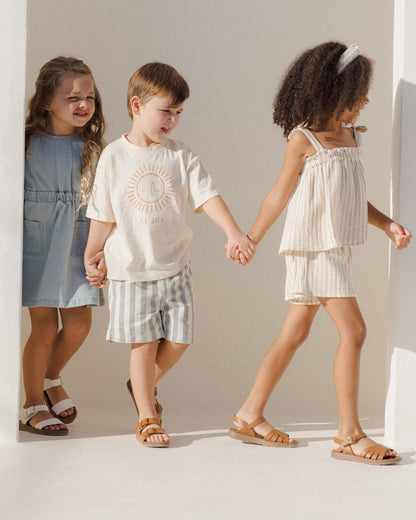 Rylee + Cru Remi Shorts || Marigold Stripe Rylee + Cru