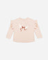 Rylee + Cru Ruffle Long Sleeve Tee || Peace Rylee + Cru