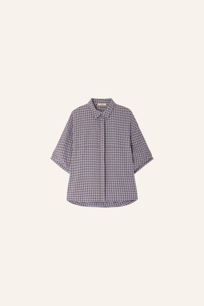 Sessùn Florentina Balloon Sleeve Gingham Blouse – Amberazul Sessùn