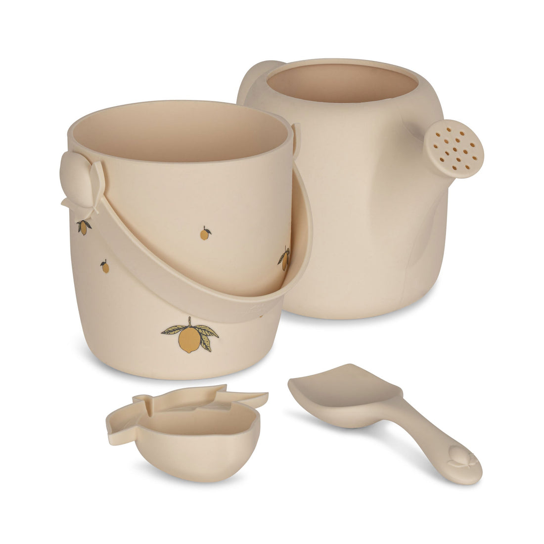 Konges Sløjd SILICONE BEACH TOY SET - LEMON Konges Sløjd