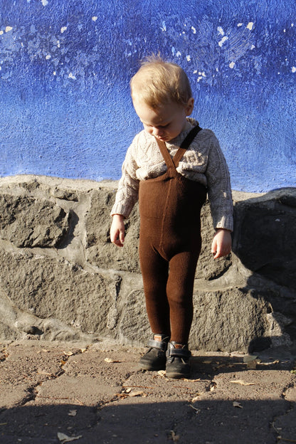 Silly Silas Footed Chocolate Brown Silly Silas