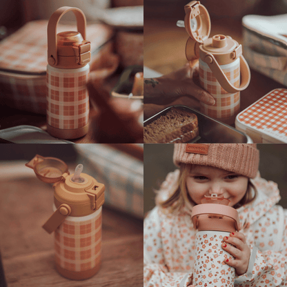 Sip + Chug 2 in 1 Thermo Water Bottle 12 oz. | Sunset Meadow GRECH &amp; CO.