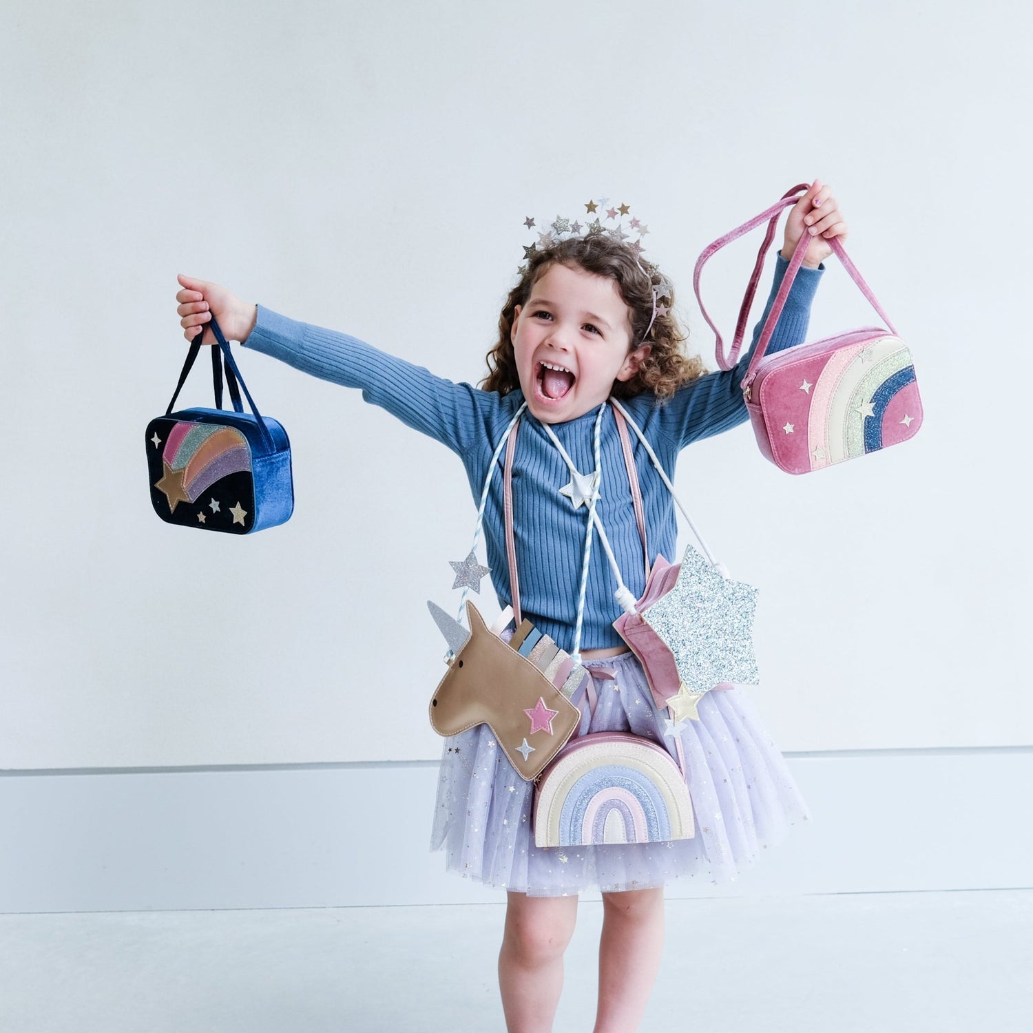 Sparkly glitter star bag Mimi &amp; Lula