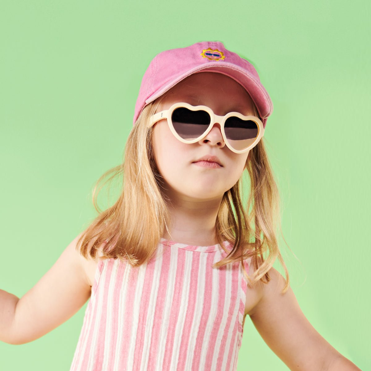 Babiators Sweet Cream Heart | Rose Gold Polarized Mirrored Lenses Babiators