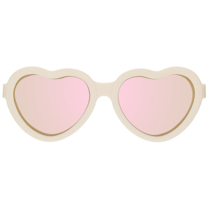 Babiators Sweet Cream Heart | Rose Gold Polarized Mirrored Lenses Babiators