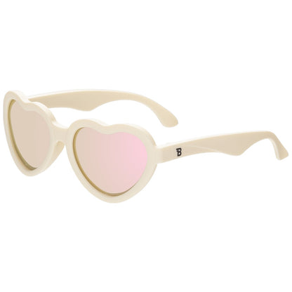 Babiators Sweet Cream Heart | Rose Gold Polarized Mirrored Lenses Babiators