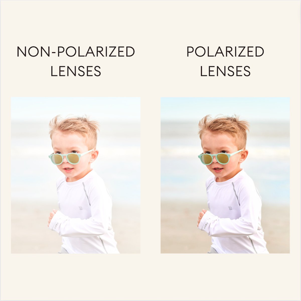 Babiators Sweet Cream Heart | Rose Gold Polarized Mirrored Lenses Babiators