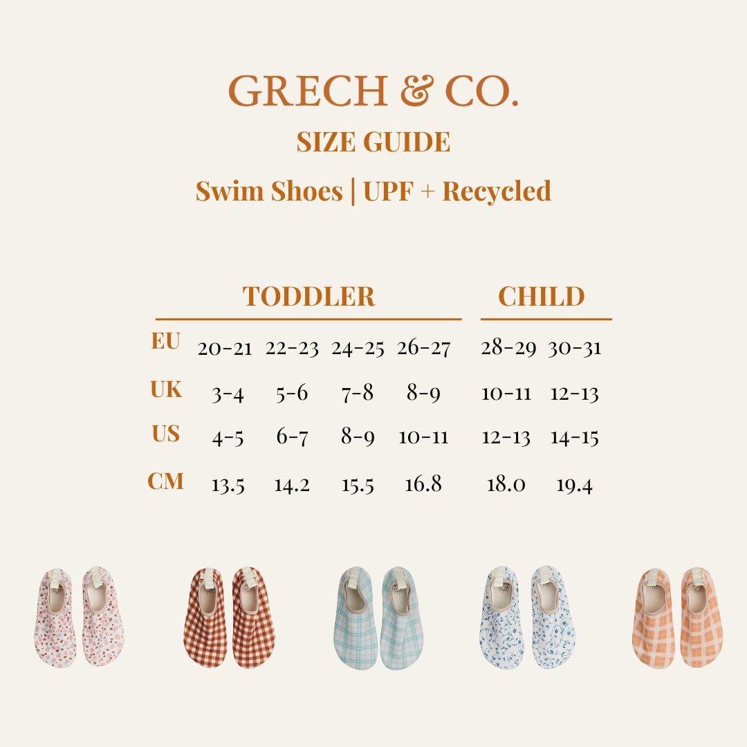 Swim Shoes - Sienna Gingham GRECH &amp; CO.