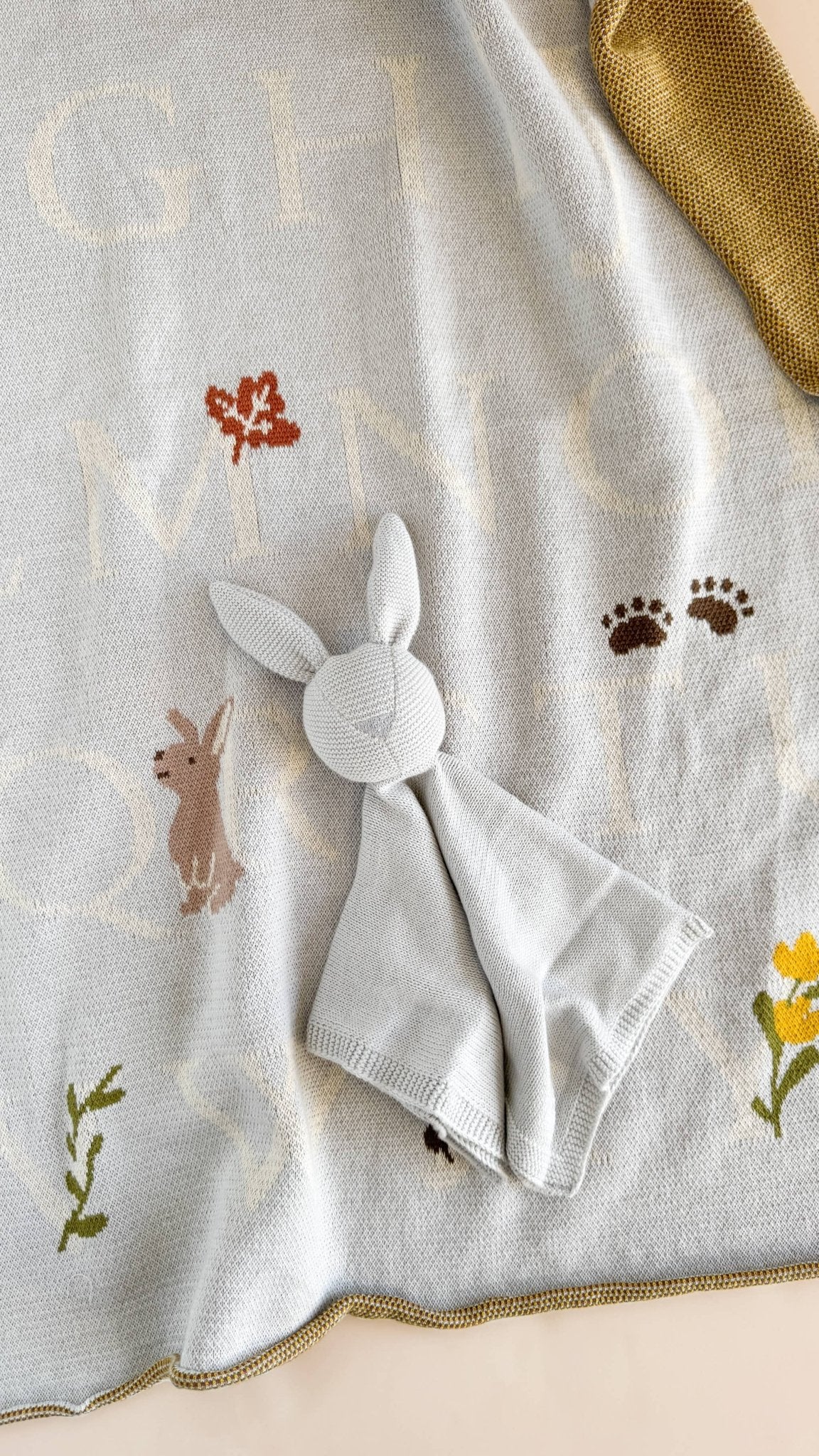 The Blueberry Hill - Blanket ABC Woodland Baby Organic Cotton Back to School Kid The Blueberry Hill