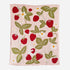 The Blueberry Hill Strawberry Bunny baby blanket with strawberry print