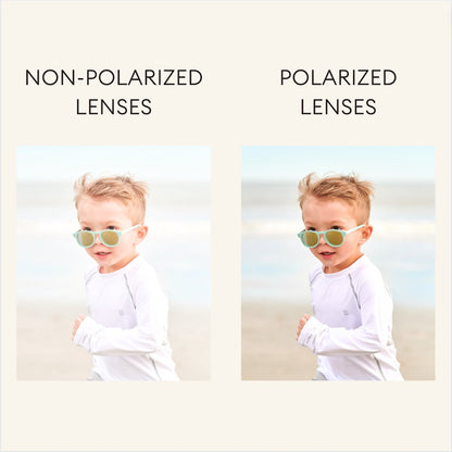 Babiators Polarized Flower: Rose Gold Mirrored Lens, Peachy Keen Babiators