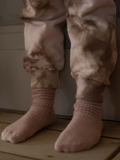 The Simple Folk The Ribbed Sock - Antique Rose The Simple Folk