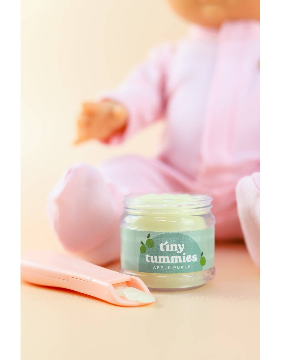 Tiny Harlow - North America - Tiny Tummies - Apple jelly food - Jar and spoon - Tiny Harlow Tiny Harlow