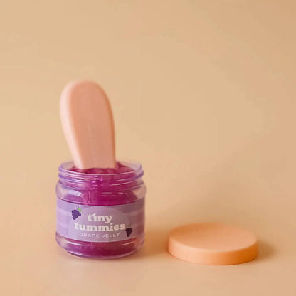 Tiny Harlow - North America - Tiny Tummies - Grape jelly food - Jar and spoon - Tiny Harlo Tiny Harlow