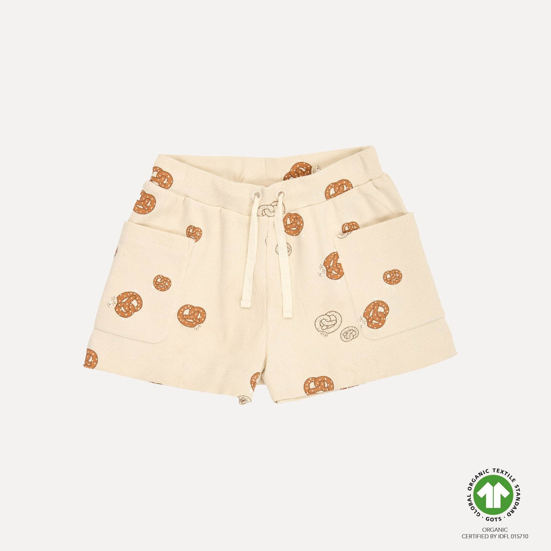 VACVAC Harper Rib Shorts – Beige | Organic Baby Shorts VACVAC