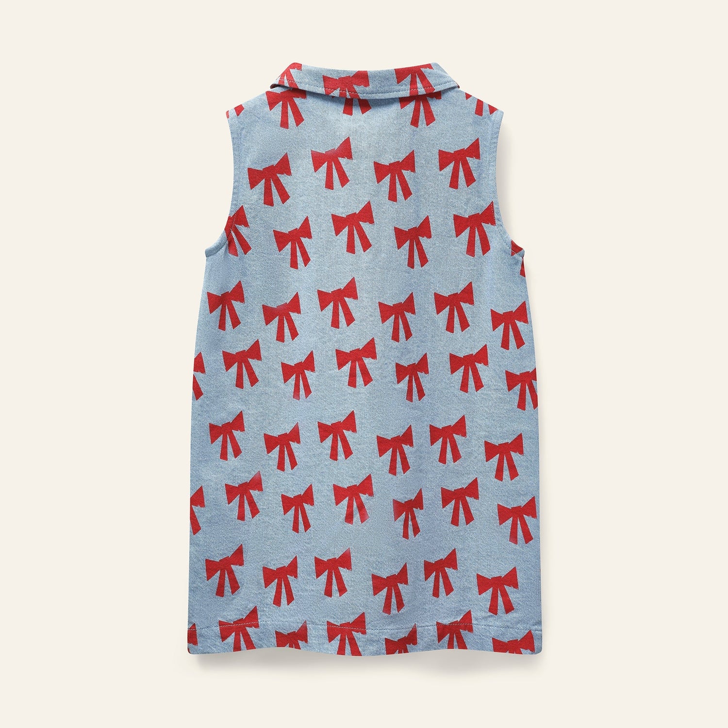 WYNKEN Amore Denim Dress - Setting Sun Bows Wynken