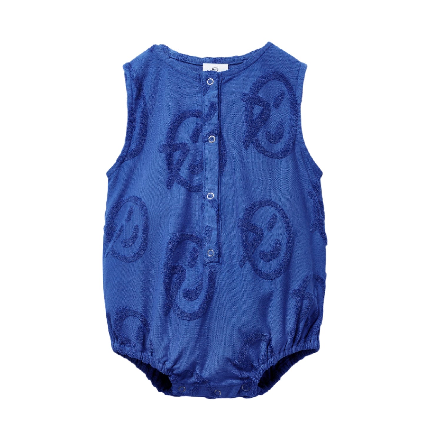 Wynken Mini Jersey Romper - Blue Logo Wynken