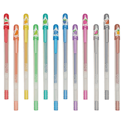 Yummy Yummy Scented Glitter Gel Pens - Set of 12 OOLY