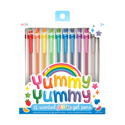Yummy Yummy Scented Glitter Gel Pens - Set of 12 OOLY